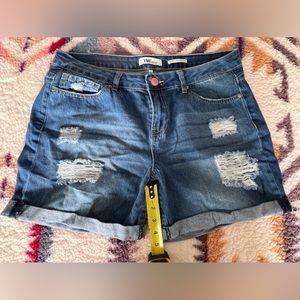 YMI distresses jean shorts size 13